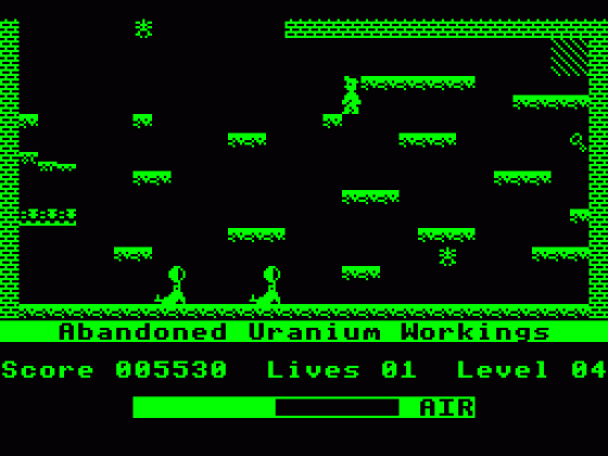 Manic Miner Screenshot 8 (Acorn Atom)