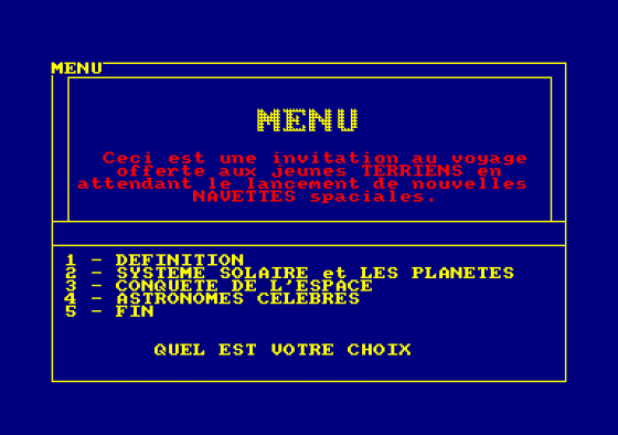 Astro Screenshot 1 (Amstrad CPC464)