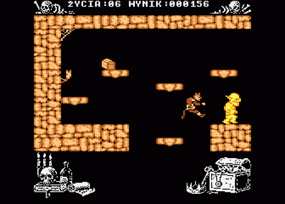 Miecze Valdgira II - Wladca Gor Screenshot 5 (Atari 400/800/600XL/800XL/130XE)