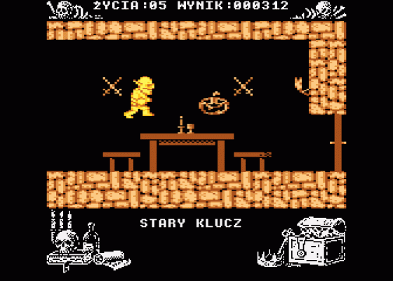 Miecze Valdgira II - Wladca Gor Screenshot 6 (Atari 400/800/600XL/800XL/130XE)