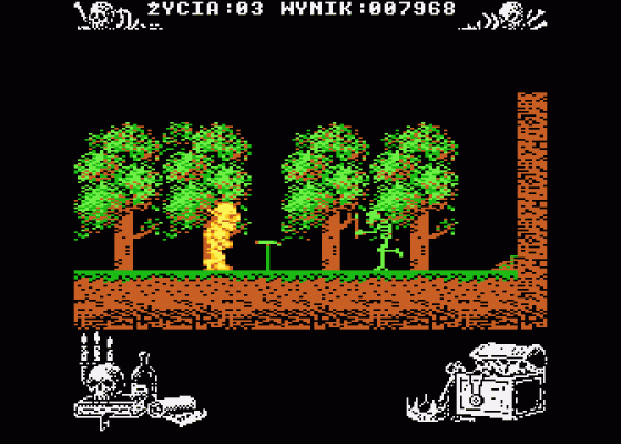 Miecze Valdgira II - Wladca Gor Screenshot 7 (Atari 400/800/600XL/800XL/130XE)