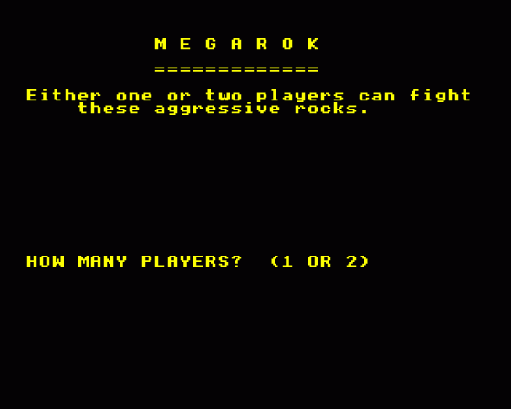 Megarok Screenshot 9 (BBC B/B+/Master 128)