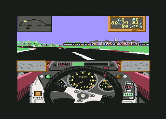Grand Prix Circuit Screenshot 5 (Commodore 64)