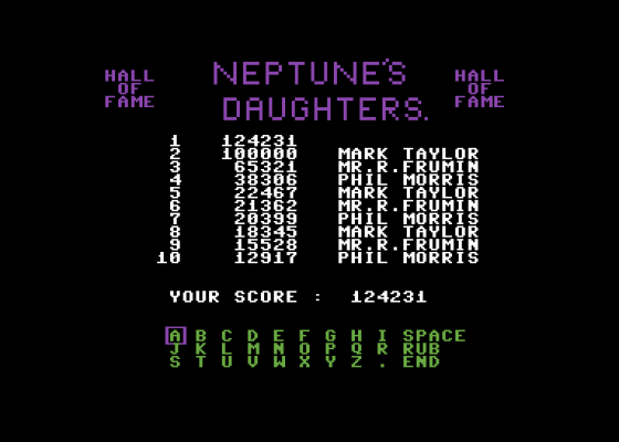 Neptune's Daughters Screenshot 14 (Commodore 64)