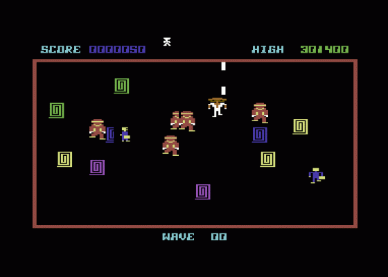 Cybotron Screenshot 1 (Commodore 64)
