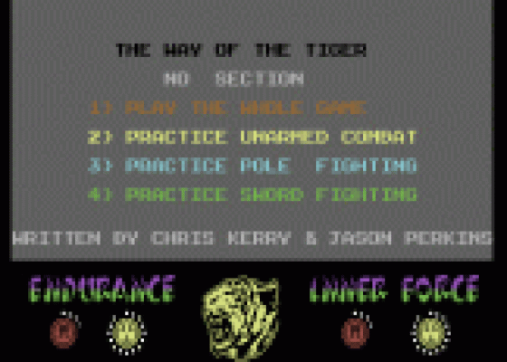 The Way Of The Tiger Screenshot 6 (Commodore 64)