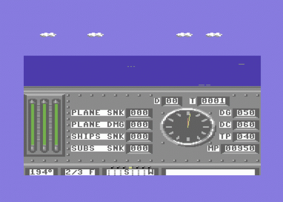 Destroyer Escort (US Ediition) Screenshot 5 (Commodore 64/128)