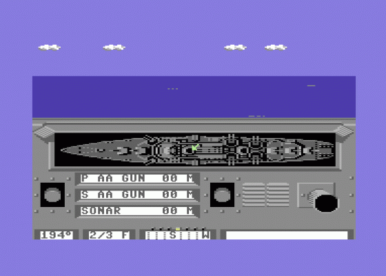 Destroyer Escort (US Ediition) Screenshot 6 (Commodore 64/128)