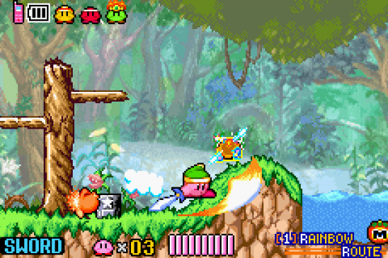 Kirby And The Amazing Mirror Screenshot 8 (Game Boy Advance)