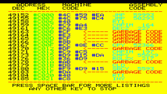 Oricade Screenshot 1 (Oric 48K)