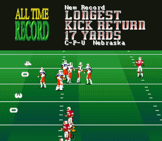 College Football USA 96 Screenshot 5 (Sega Genesis)