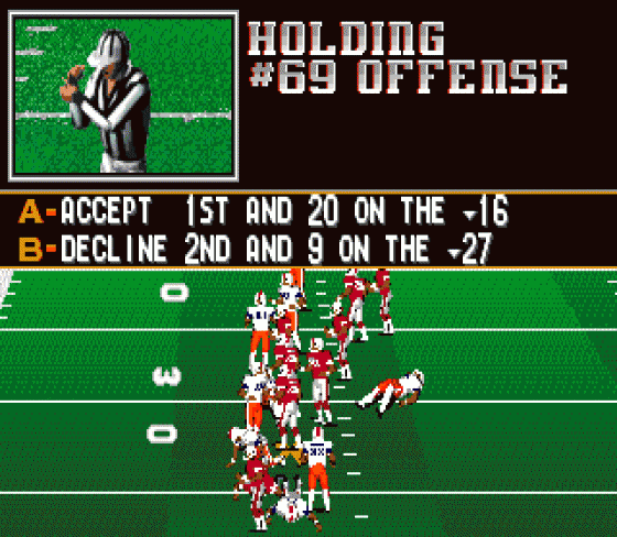 College Football USA 96 Screenshot 7 (Sega Genesis)