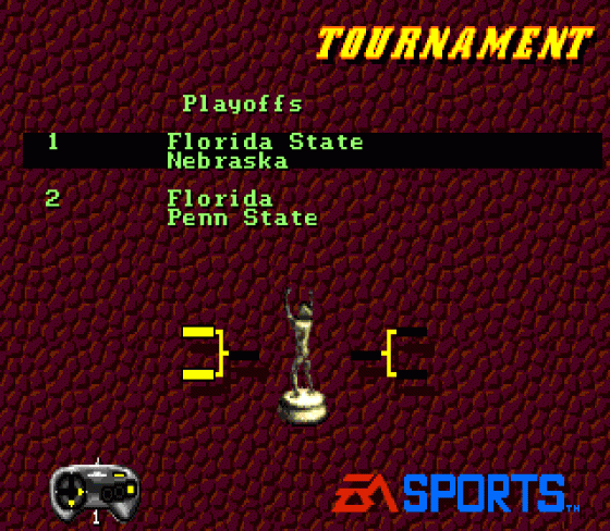 College Football USA 96 Screenshot 17 (Sega Genesis)