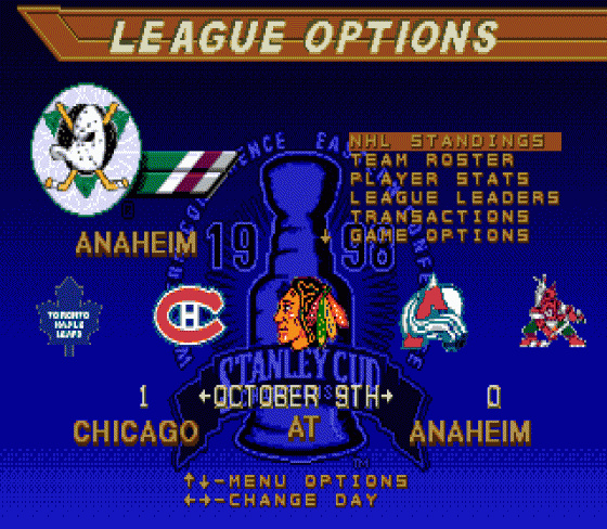 NHL 98 Screenshot 5 (Sega Genesis)