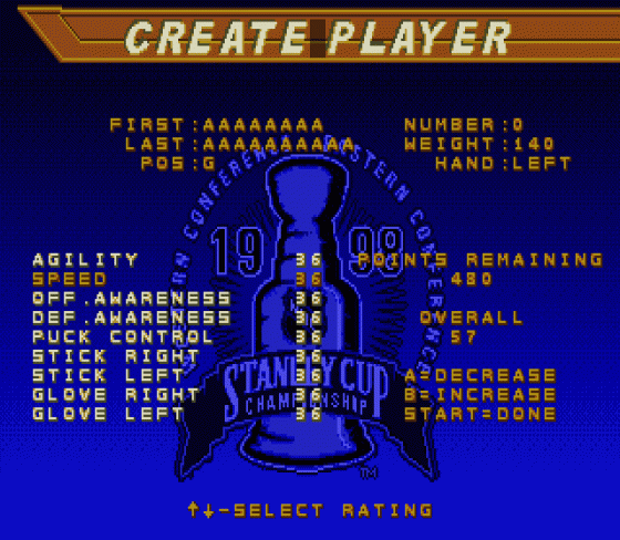 NHL 98 Screenshot 13 (Sega Genesis)