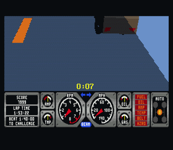 Hard Drivin' Screenshot 5 (Sega Genesis)