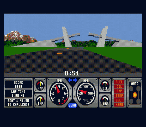 Hard Drivin' Screenshot 6 (Sega Genesis)