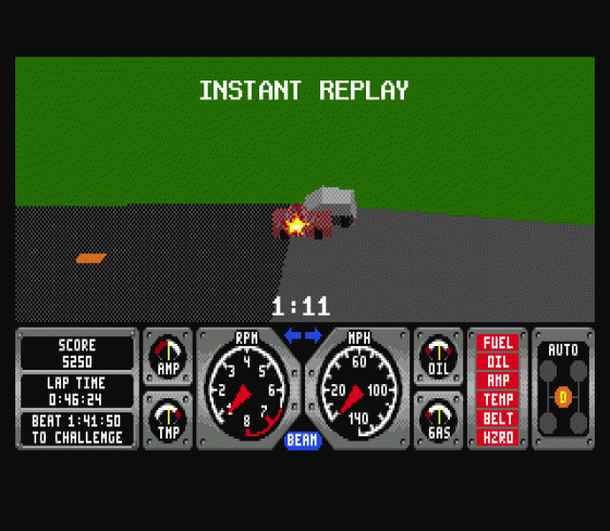 Hard Drivin' Screenshot 8 (Sega Genesis)