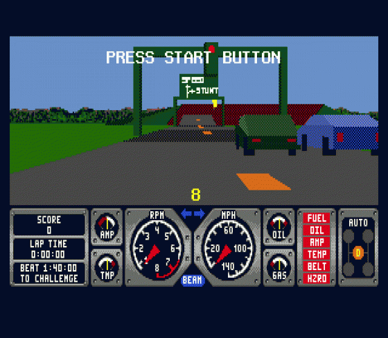 Hard Drivin' Screenshot 11 (Sega Genesis)