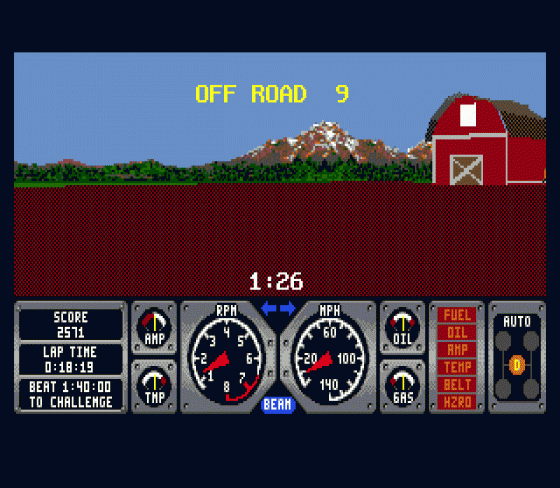Hard Drivin' Screenshot 13 (Sega Genesis)