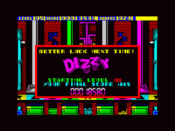 Dizzy Panic Screenshot 11 (Spectrum 48K/128K/+2/+3)