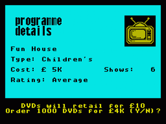 Telly Heroes Screenshot 28 (Spectrum 48K/128K)