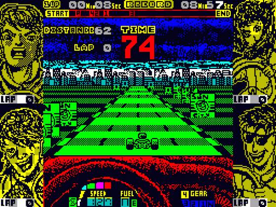 Professional Go-Kart Simulator Screenshot 1 (Spectrum 48K)