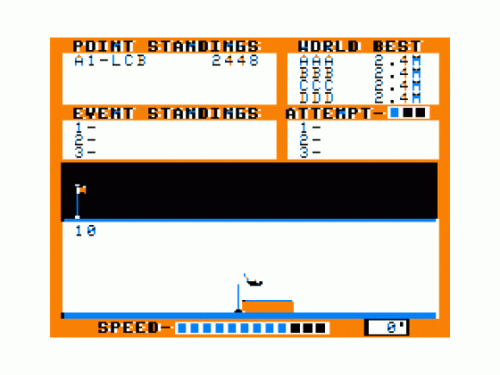 Decathlon Screenshot 5 (Tandy Color Computer 1/2/3)