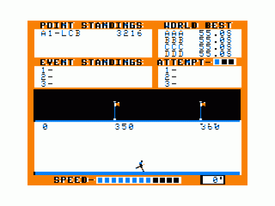Decathlon Screenshot 6 (Tandy Color Computer 1/2/3)