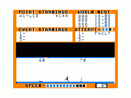 Decathlon Screenshot 7 (Tandy Color Computer 1/2/3)