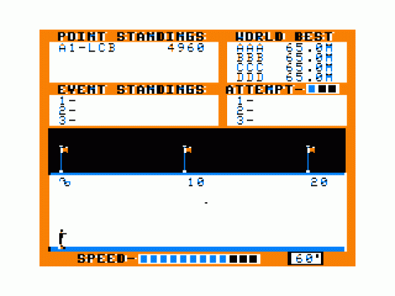 Decathlon Screenshot 8 (Tandy Color Computer 1/2/3)