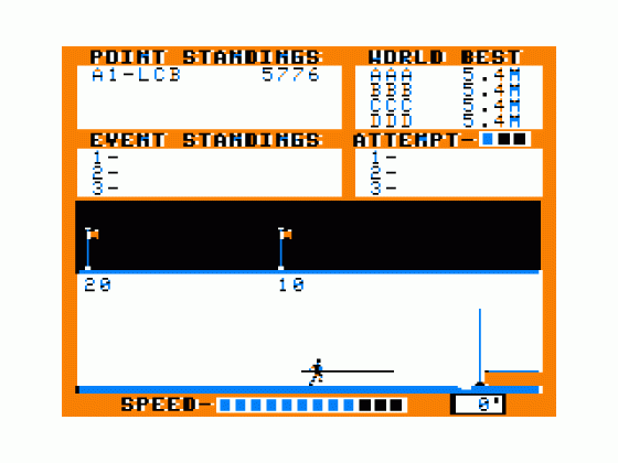 Decathlon Screenshot 9 (Tandy Color Computer 1/2/3)