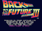 Back To The Future Part III Loading Screen For The Sega Mega Drive (EU Version)