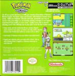 Pokémon LeafGreen Version Back Cover