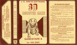 3D Monster Maze Front Cover