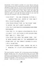 Creating Adventure Games On Your Dragon 32 scan of page 25