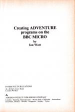 Creating Adventure Programs On The BBC Micro scan of page 1