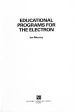 Educational Programs For The Electron scan of page 1