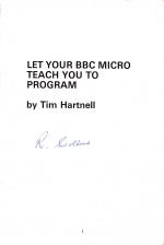 Let Your BBC Micro Teach You To Program scan of page 1