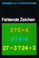 Fehlende Zeichen Front Cover