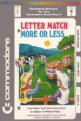 Letter Match/More Or Less Front Cover