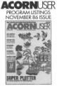 Acorn User #052 (11.1986) Front Cover