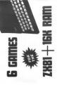 Six Games For The ZX81 Plus 16k Ram Front Cover