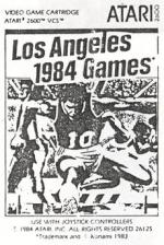 Los Angeles 1984 Games Front Cover