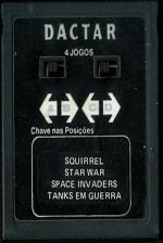 4 Jogos: Squirrel/Star War/Space Invaders/Tanks em Guerra Front Cover