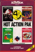 Hot Action Pak: Ghostbusters/Tennis/Plaque Attack/River Raid Front Cover