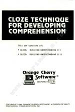 The Cloze Technique for Developing Comprehension Front Cover