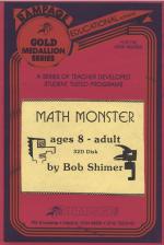 Math Monster Front Cover