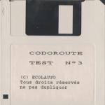 Collection Codoroute: Test Disk 3 Front Cover