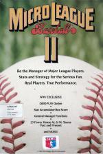 Microleague Baseball II Front Cover